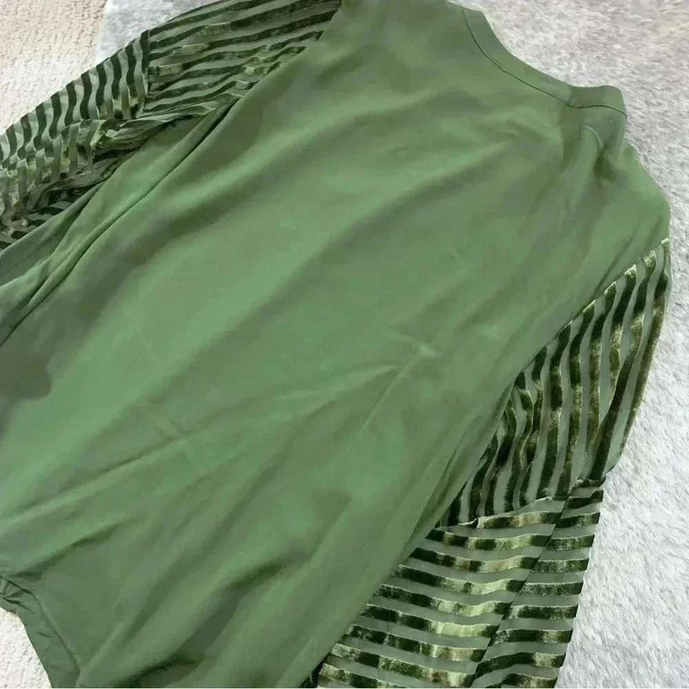 Soft Surroundings Velvet Striped Sleeve Top - Picture 7 of 12